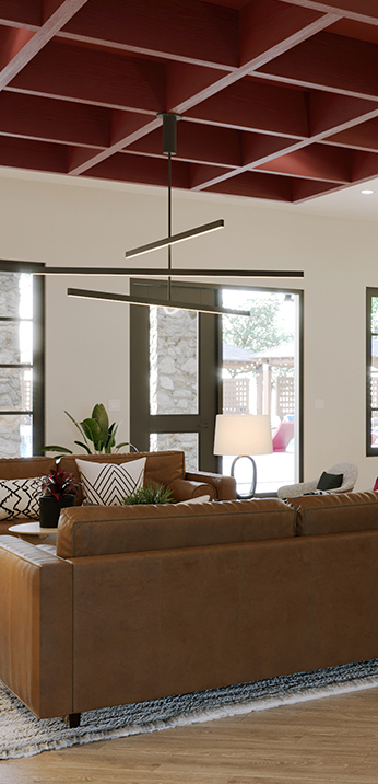 Resident clubhouse featuring lounge seating