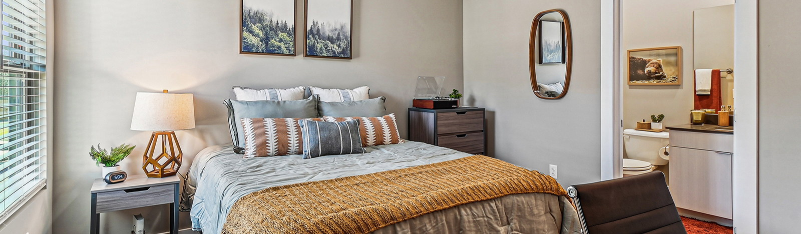 Furnished bedroom